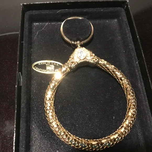 Vintage Whiting & Davis Gold Gold Mesh Keychain and Cigarette Case - Picture 6 of 10